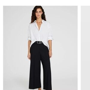 New with tags! Black Club Monaco wide leg borrem pant, size 6